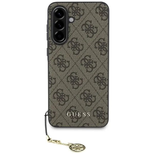 Guess 4G Charms Collection - Case for Samsung Galaxy A56 5G (brown)