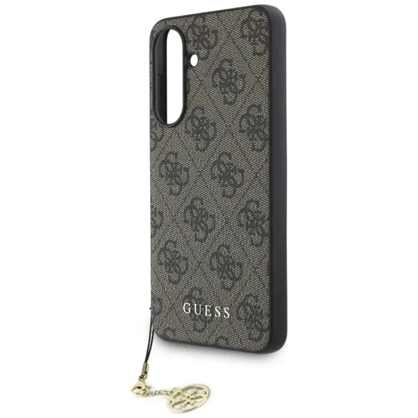 Guess 4G Charms Collection - Case for Samsung Galaxy A56 5G (brown)