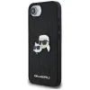 Karl Lagerfeld Fixed Glitter Karl & Choupette Heads Metal Pin - Case for iPhone 16e (black)