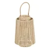 Lantern Candleholder Lantern Cream Natural Metal Paper Crystal 23,5 x 23,5 x 35 cm