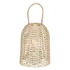 Lantern Candleholder Lantern Cream Natural Metal Paper Crystal 23 x 23 x 30,5 cm