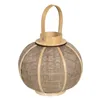 Lantern Candleholder Lantern Beige Jute 26 x 26 x 23,5 cm