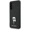 Karl Lagerfeld Fixed Glitter Ikonik Logo Metal Pin - Case for Samsung Galaxy A36 5G (black)