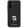 Karl Lagerfeld Fixed Glitter Ikonik Logo Metal Pin - Case for Samsung Galaxy A36 5G (black)