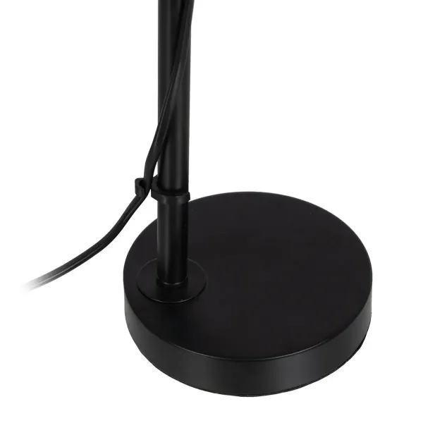 Desk lamp Black Beige Wood Iron 220 -240 V 16 x 13 x 52 cm