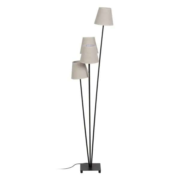 Floor Lamp Brown Black Cream Iron 60 W 220-240 V 30 x 36 x 144 cm