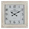 Wall Clock White Iron 60 x 60 x 6,5 cm