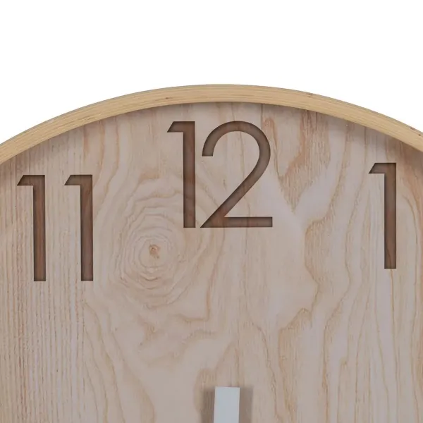 Wall Clock Natural Wood 60 x 60 x 5,5 cm