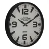 Wall Clock White Black Iron 46 x 46 x 6 cm