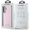 Karl Lagerfeld Saffiano Metal Logo - Case for Samsung Galaxy A56 5G (pink)
