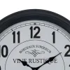 Wall Clock White Black Iron 70 x 70 x 6,5 cm