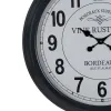 Wall Clock White Black Iron 70 x 70 x 6,5 cm