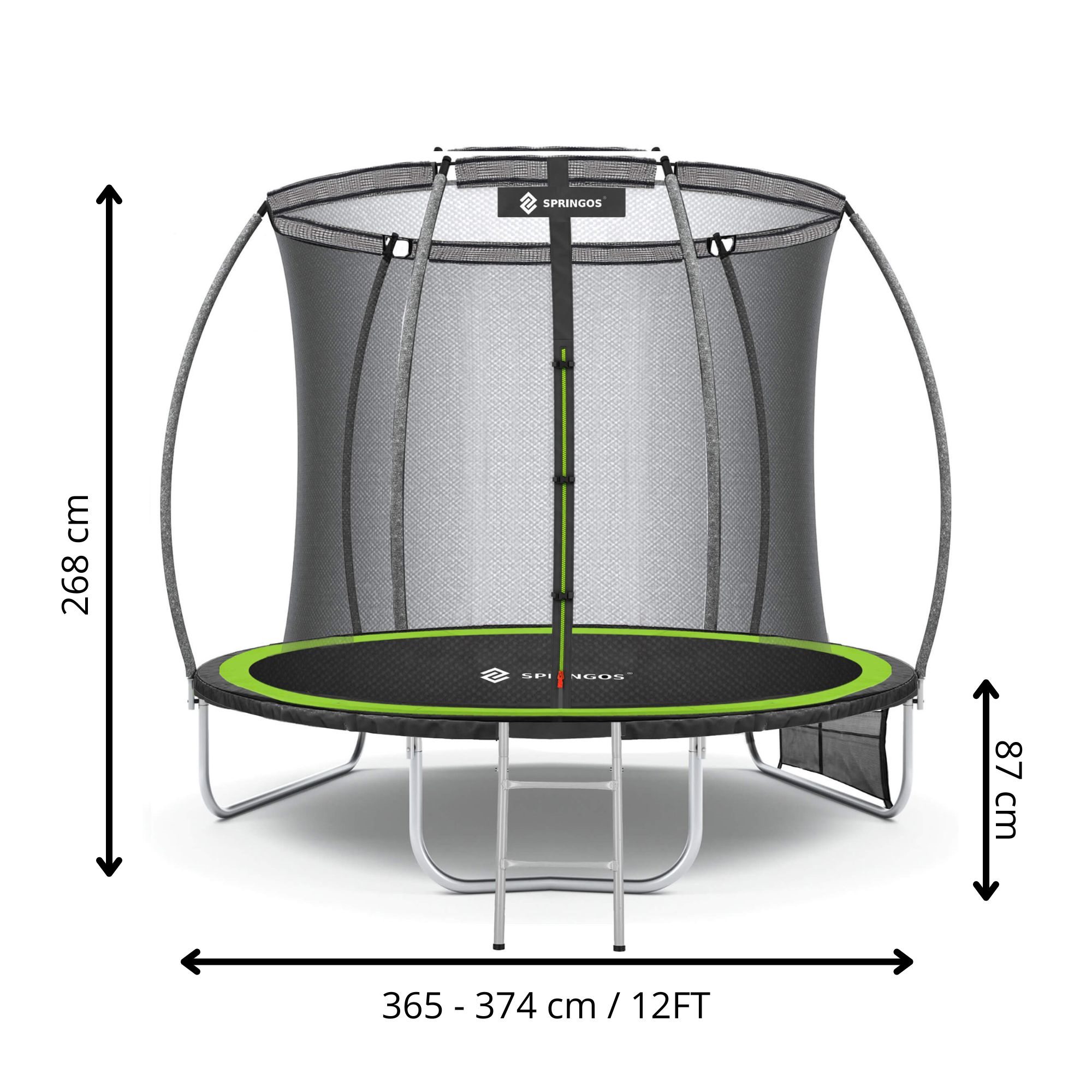 Garden trampoline Springos TP0020 12 ft (365-374cm)