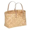 Basket set Natural Wood 50 x 22 x 28 cm (2 Units)