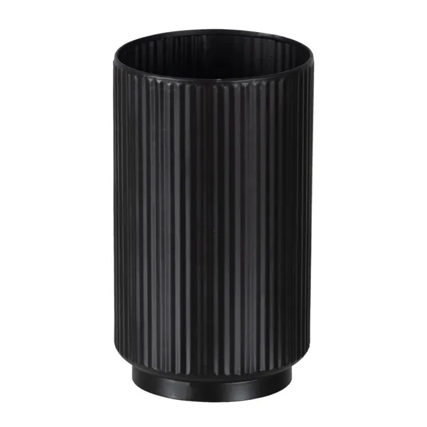 Set of Planters Black Iron 16,5 x 16,5 x 28 cm (2 Units)