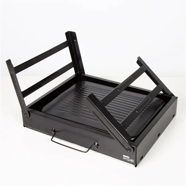 Barbecue Portable Aktive Rectangular Black Steel 40 x 20 x 28 cm