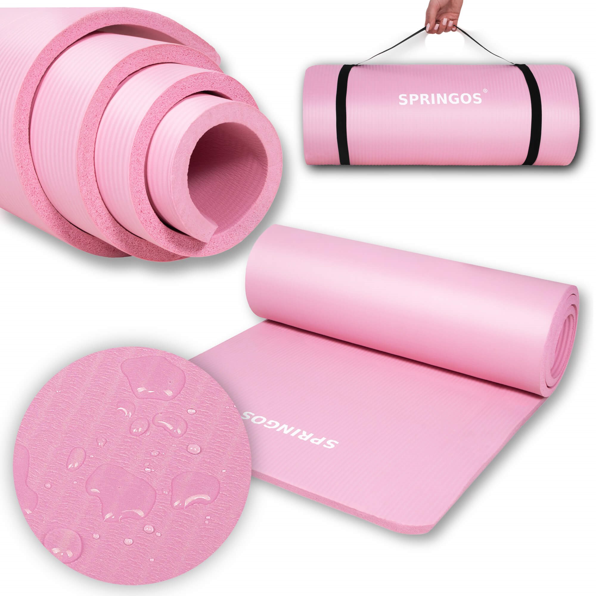 Yoga mat Springos YG0040 183 cm | Buy online — Megaluks