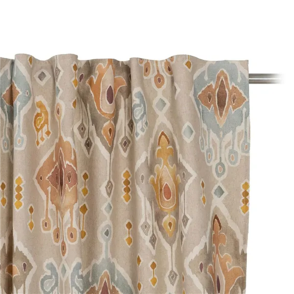 Curtain Beige Printed 140 x 270 cm