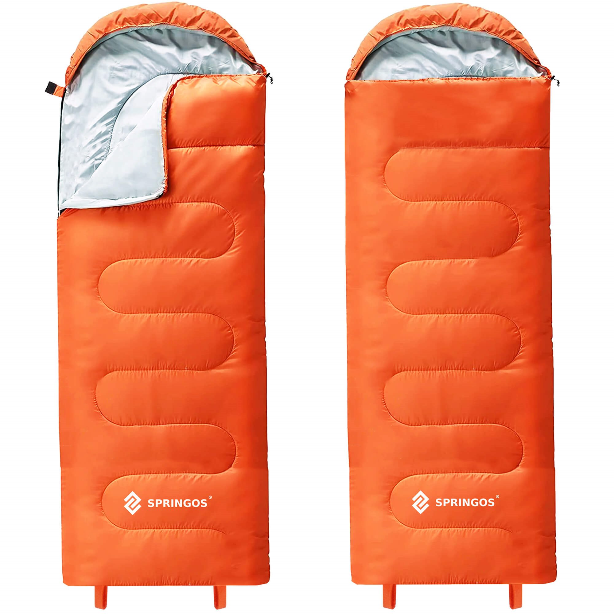 Sleeping bag Springos CS0120 orange | Buy online — Megaluks