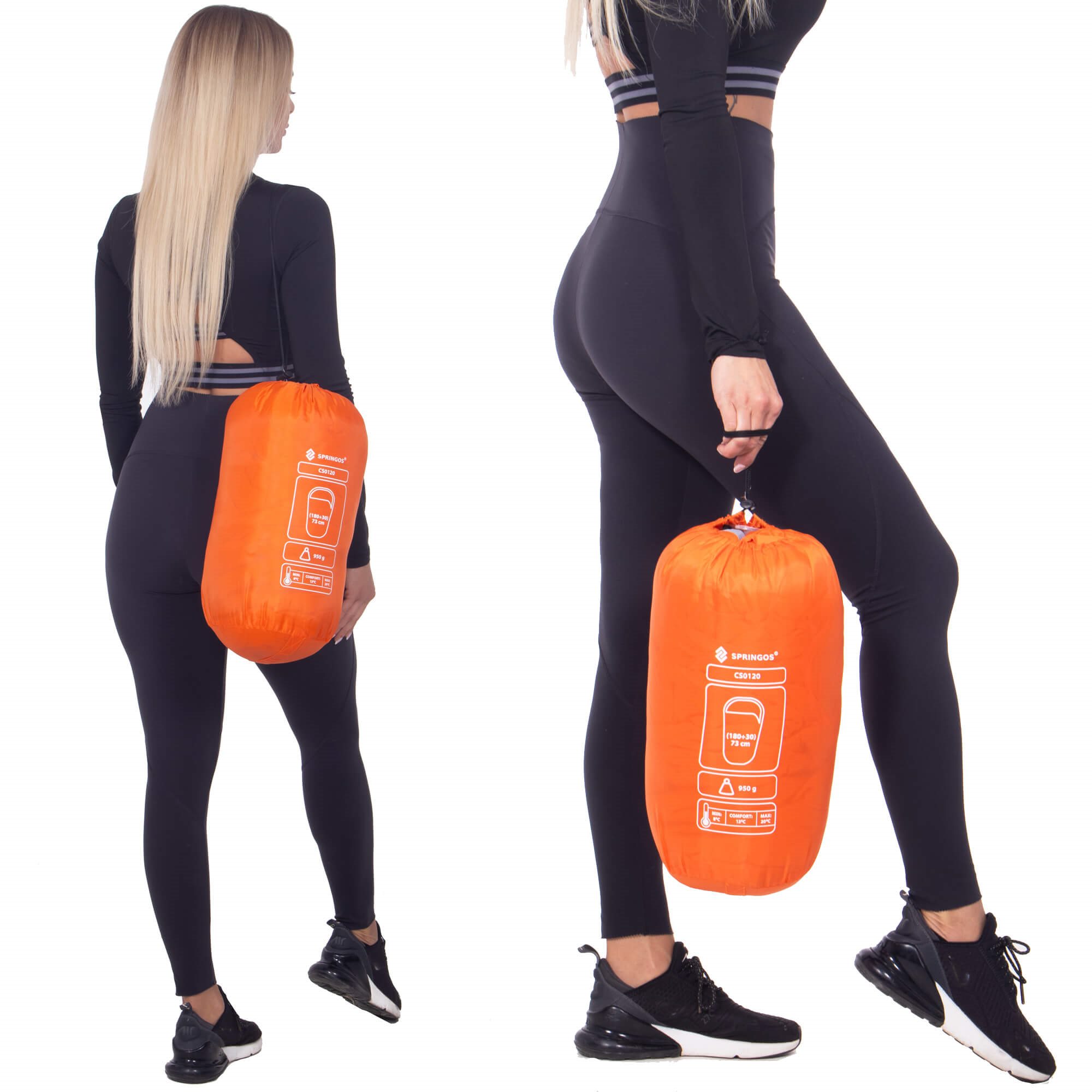 Miegmaišis Springos CS0120 oranžinis | Pirkti internetu — Megaluks