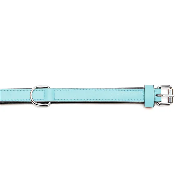 Dog collar Gloria 30 cm Padded Leather Blue