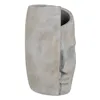 Vase Grey Cement Face 21 x 18 x 32,5 cm