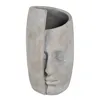 Vase Grey Cement Face 21 x 18 x 32,5 cm