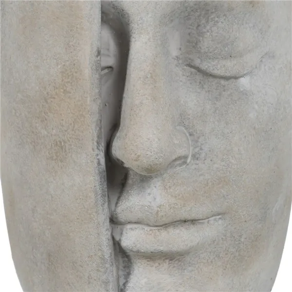 Vase Grey Cement Face 21 x 18 x 32,5 cm