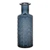 Vase WE CARE Blue recycled glass 9 x 9 x 28 cm