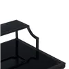 Nightstand Black Crystal Iron 45 x 35 x 65 cm