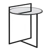 Small Side Table Black Iron Mirror 59 x 59 x 67,5 cm