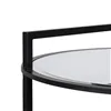 Small Side Table Black Iron Mirror 59 x 59 x 67,5 cm