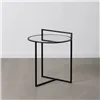 Small Side Table Black Iron Mirror 59 x 59 x 67,5 cm