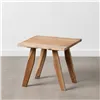 Small Side Table Natural Iron Acacia 50 x 50 x 46 cm