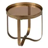 Small Side Table Copper Golden Crystal Iron 50 x 50 x 47,5 cm