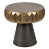 Small Side Table Black Golden Iron 63 x 63 x 62 cm