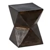 Small Side Table Bronze Aluminium 30 x 30 x 41 cm