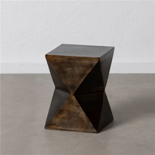 Small Side Table Bronze Aluminium 30 x 30 x 41 cm