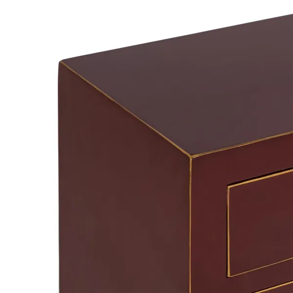 Nightstand ORIENT Tile Fir wood MDF Wood 45 x 30 x 66 cm