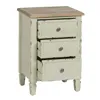 Nightstand Beige Natural Fir wood DMF 45 x 35 x 65 cm