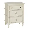 Nightstand White Fir wood DMF 51 x 32 x 66 cm