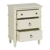 Nightstand White Fir wood DMF 51 x 32 x 66 cm