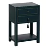 Nightstand ORIENT Blue Fir wood MDF Wood 45 x 30 x 66 cm