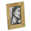 Photo frame Golden Stainless steel Crystal 16,5 x 21,5 cm