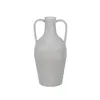 Vase White Iron 18,5 x 18,5 x 38,5 cm