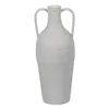 Vase White Iron 18,5 x 18,5 x 46 cm