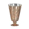 Decorative Flower Wineglass Copper 16 x 16 x 25 cm