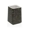 Toothbrush Holder Versa Black Ceramic Plastic 7 x 10 x 7 cm