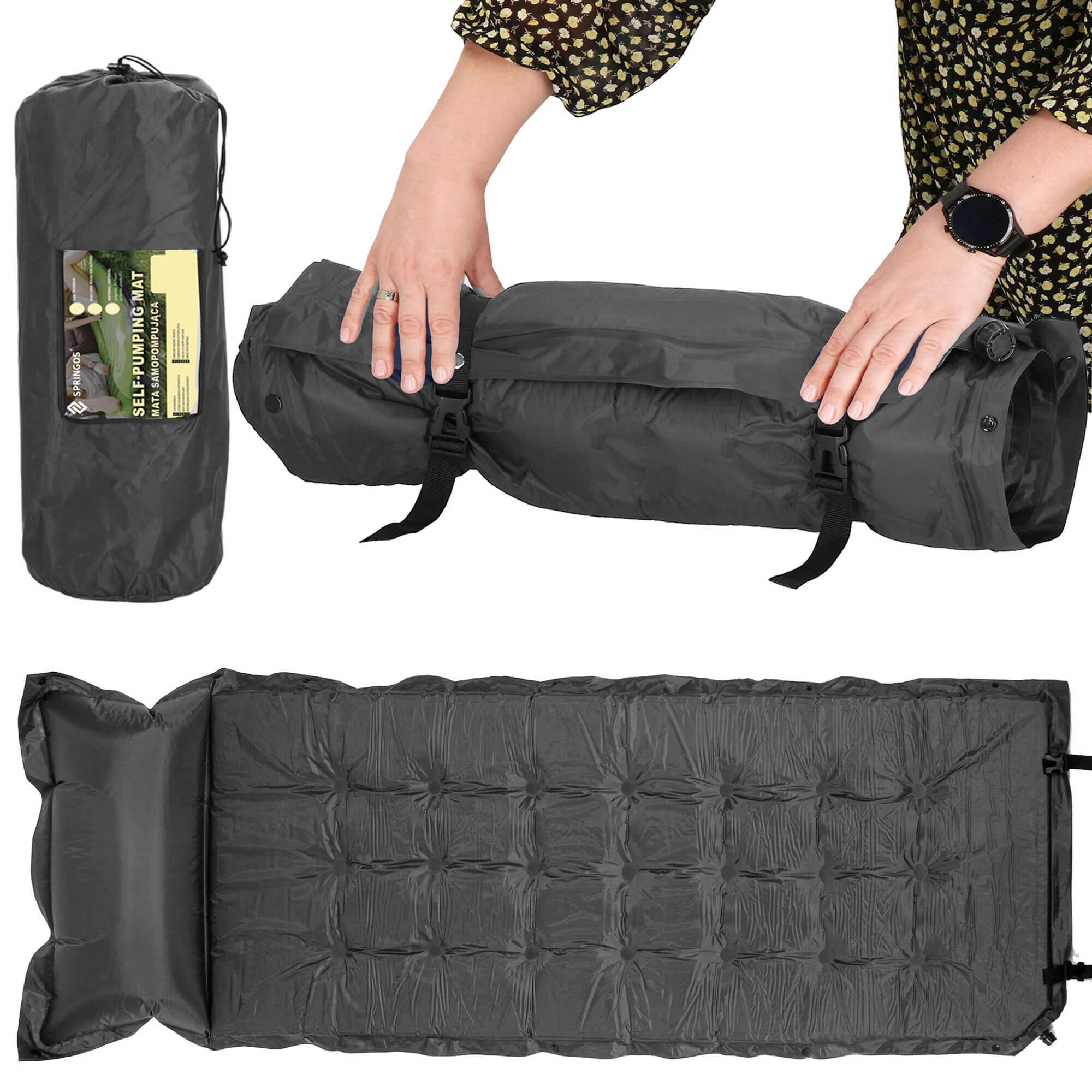 Self-inflating mat Springos PM033 193 cm