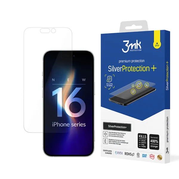 3mk SilverProtection+ - Protective Film for iPhone 16